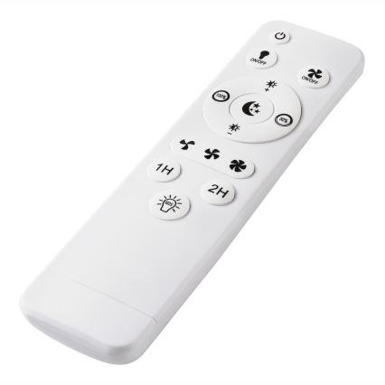 LED prigušiva stropno svetlo sa ventilatorom GEMMA LED/37W/230V belo + daljinski upravljač