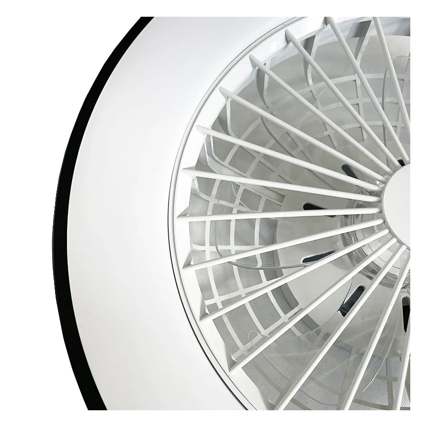 LED prigušiva plafonska lampa sa ventilatorom OPAL LED/48W/230V 3000-6500K + daljinski upravljač