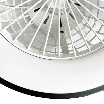 LED prigušiva plafonska lampa sa ventilatorom OPAL LED/48W/230V 3000-6500K + daljinski upravljač