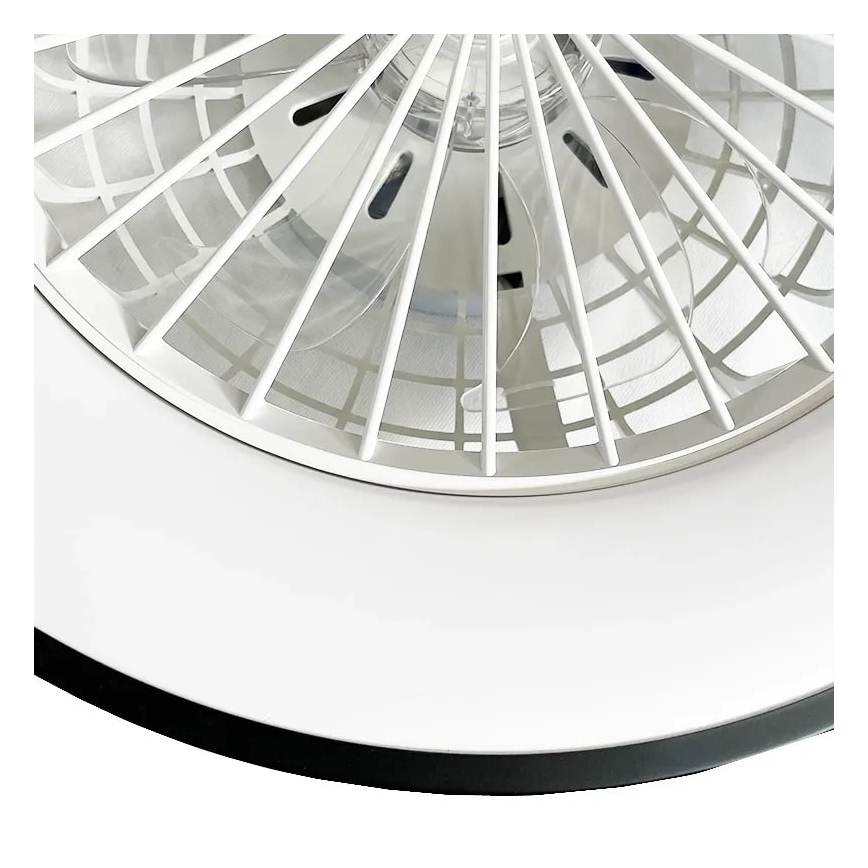 LED prigušiva plafonska lampa sa ventilatorom OPAL LED/48W/230V 3000-6500K + daljinski upravljač