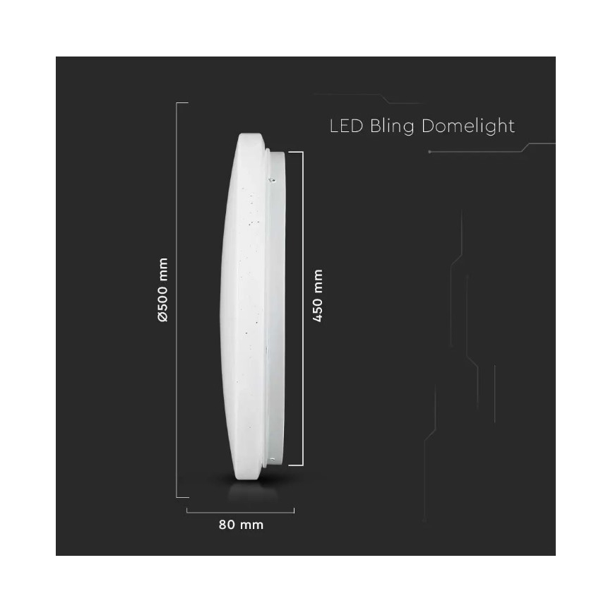 LED Stropna svjetiljka LED/36W/230V pr. 50 cm 3000/4000/6400K