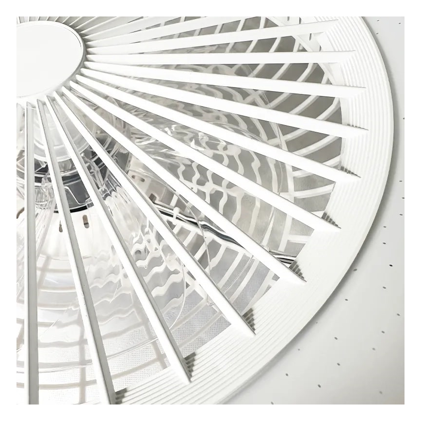 LED Prigušiva stropna svjetiljka s ventilatorom OPAL LED/72W/230V 3000-6500K + daljinski upravljač
