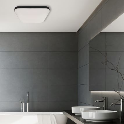 LED Stropna svjetiljka za kupaonicu sa senzorom NEMO LED/16W/230V IP44 crna
