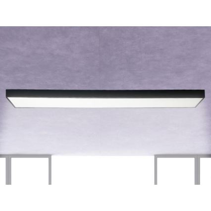LED stropno svetlo LED/32W/230V 4000K 120x13 cm crno
