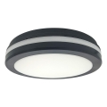 LED stropno svetlo sa senzorom pokreta LED/20W/230V 3000/4000/6500K prečnik 230 cm IP54 antracit