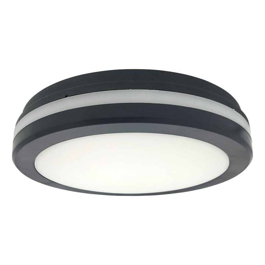 LED stropno svetlo sa senzorom pokreta LED/20W/230V 3000/4000/6500K prečnik 230 cm IP54 antracit