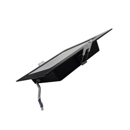 LED stropno ugradno svetlo SQUARE LED/12W/230V 4000K 17x17 cm crna
