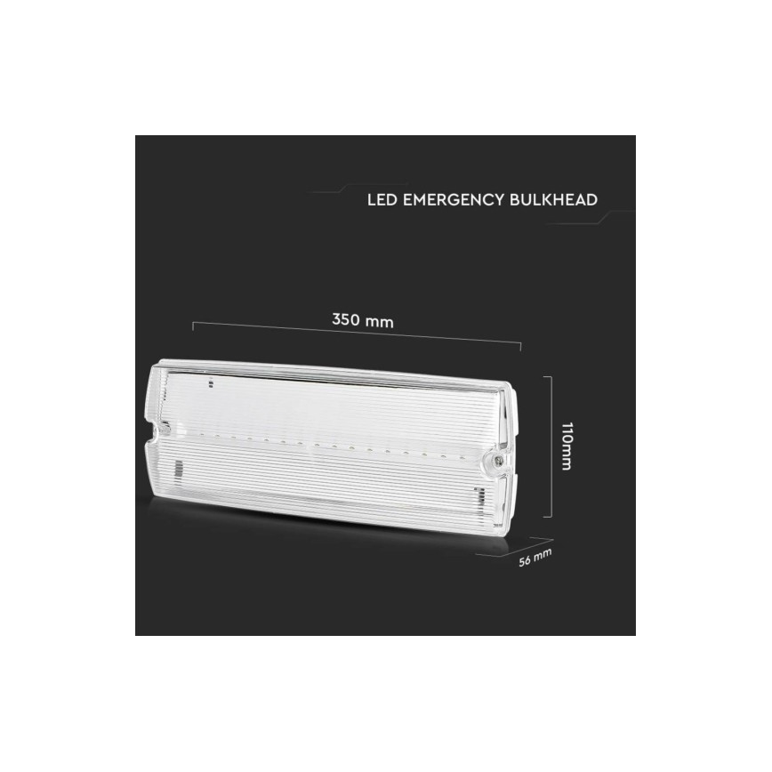 LED svetiljka za izlaz u nuždi LED/3W/230V 6400K IP65