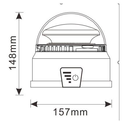 LED Svetlo upozorenja LED/12-24V IP65