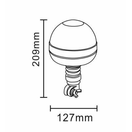 LED Svetlo upozorenja LED/12-24V IP66