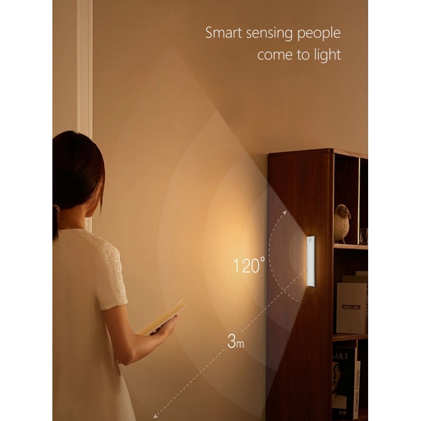 LED svetlo za montažu ispod ormara CABINET-4 sa PIR senzorom LED/1,5W/230V 1100mAh 4000K