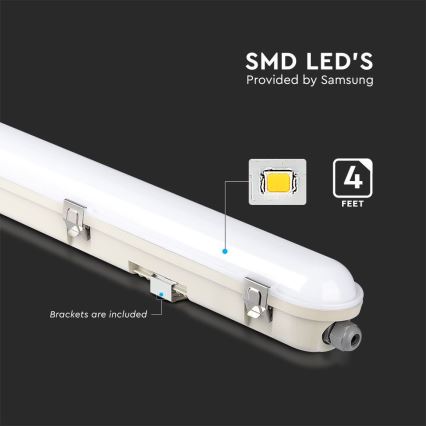 LED tehnička fluorescentna svetiljka sa modulom za nužnu rasvetu LED/36W/230V 6500K 120cm IP65