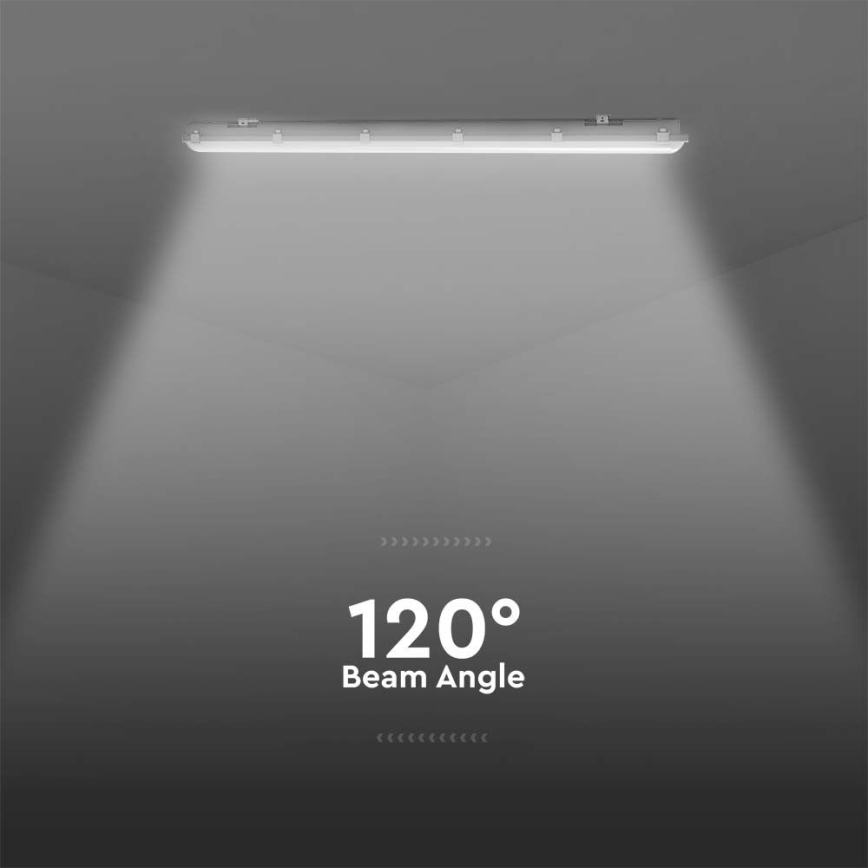 LED tehničko fluorescentno svetlo sa senzorom pokreta i sumraka LED/48W/230V IP65 6500K 150 cm