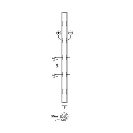 LED Traka TRAMO LED/500W/24V 50 m 6500K