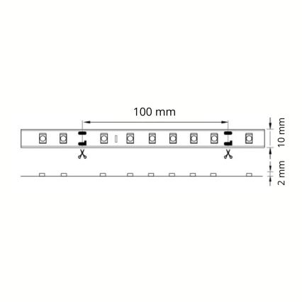 LED TRAKA za kupaonicu 5m 28W/12V IP65 3000K