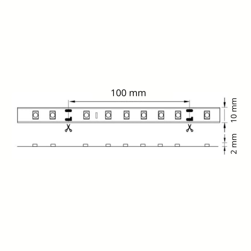 LED TRAKA za kupaonicu 5m 28W/12V IP65 3000K