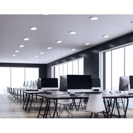 LED Ugradbena lampa ALGINE 2u1 LED/18W/230V 3000K