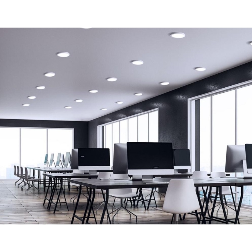 LED Ugradbena lampa ALGINE 2u1 LED/18W/230V 3000K