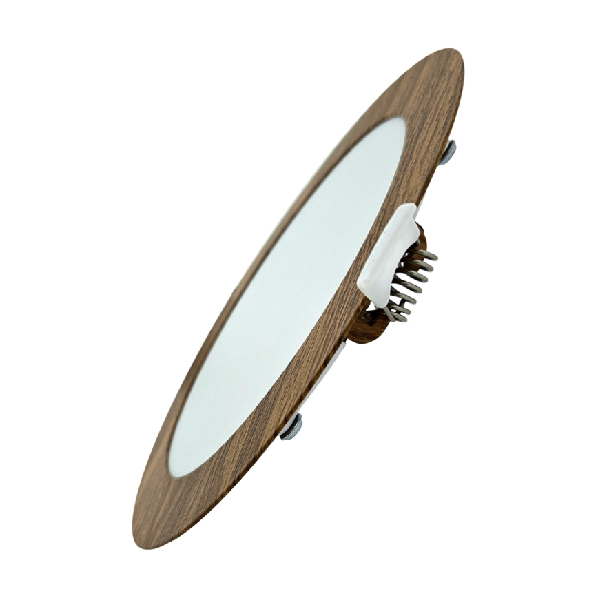 LED Ugradbena lampa CIRCLE LED/12W/230V 4200K pr. 16,7 cm braon