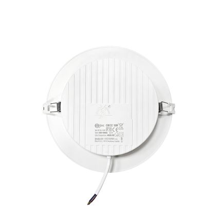 LED Ugradbena lampa CIRCLE LED/18W/230V 4000K pr. 22 cm bela