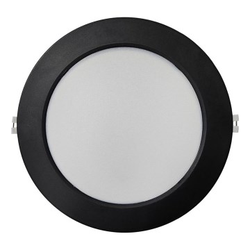 LED Ugradbena lampa CIRCLE LED/18W/230V 4000K pr. 22 cm crno