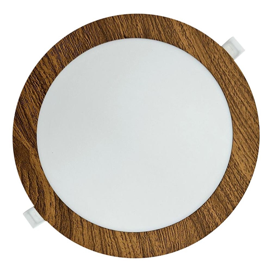 LED Ugradbena lampa CIRCLE LED/18W/230V 4200K pr. 22 cm braon