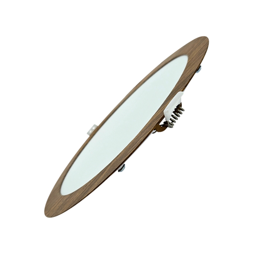 LED Ugradbena lampa CIRCLE LED/18W/230V 4200K pr. 22 cm braon