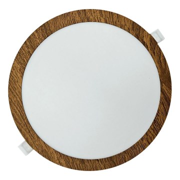 LED Ugradbena lampa CIRCLE LED/24W/230V 4200K pr. 29,6 cm braon