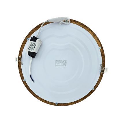 LED Ugradbena lampa CIRCLE LED/24W/230V 4200K pr. 29,6 cm braon