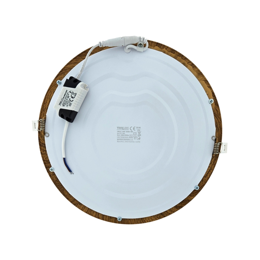 LED Ugradbena lampa CIRCLE LED/24W/230V 4200K pr. 29,6 cm braon