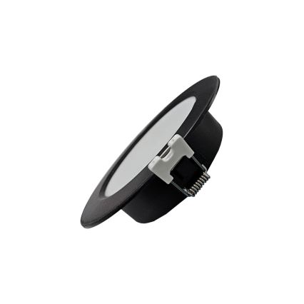 LED Ugradbena lampa CIRCLE LED/3W/230V 4000K pr. 9 cm crno