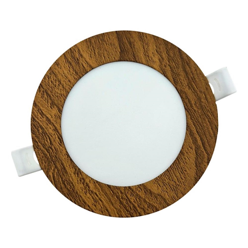 LED Ugradbena lampa CIRCLE LED/6W/230V 4200K pr. 11,8 cm braon