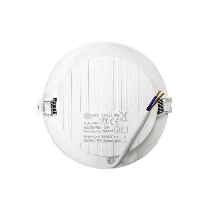 LED Ugradbena lampa CIRCLE LED/9W/230V 4000K pr. 14,5 cm bela
