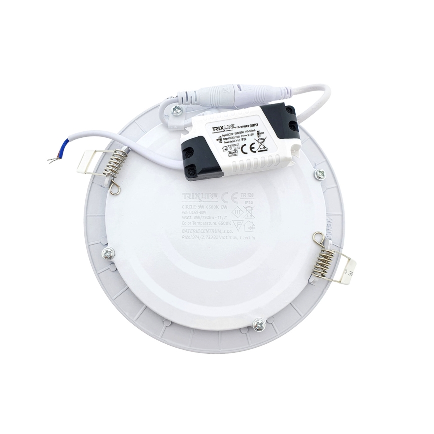 LED Ugradbena lampa CIRCLE LED/9W/230V 6500K pr. 14,5 cm bela