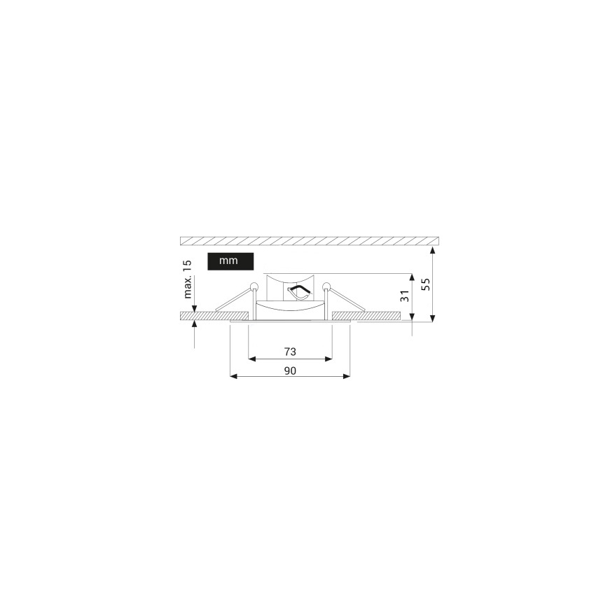 LED Ugradbena lampa EYE LED/5W/230V 3000K