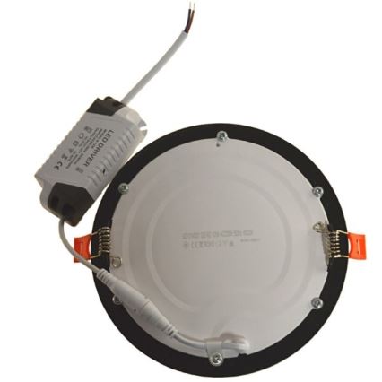 LED Ugradbena lampa GERD LED/12W/230V 4000K crno