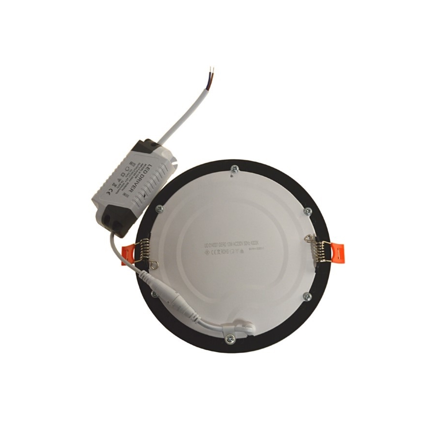 LED Ugradbena lampa GERD LED/12W/230V 4000K crno
