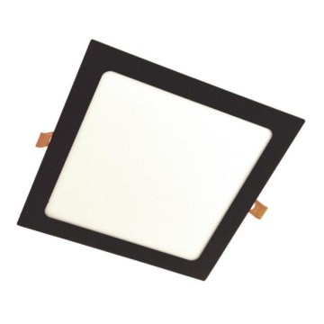 LED Ugradbena lampa GERE LED/18W/230V 4500K crno