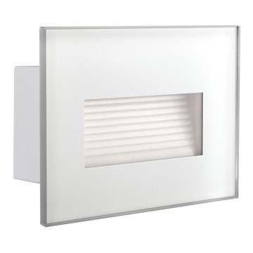 LED Ugradbena lampa GLASI LED/3W/230V 3000K IP44 bela