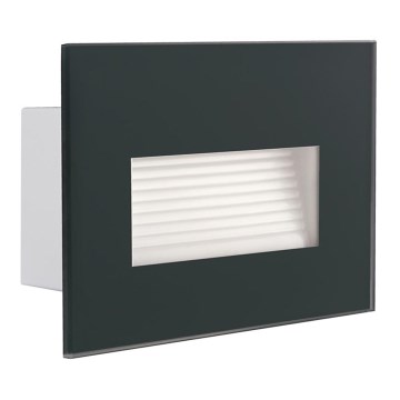LED Ugradbena lampa GLASI LED/3W/230V 4000K IP44 antracit