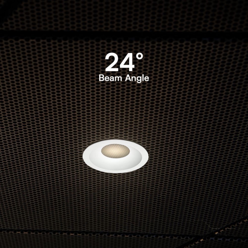 LED Ugradbena lampa LED/12W/230V 3000/4000/6400K ø 8,6 cm bela