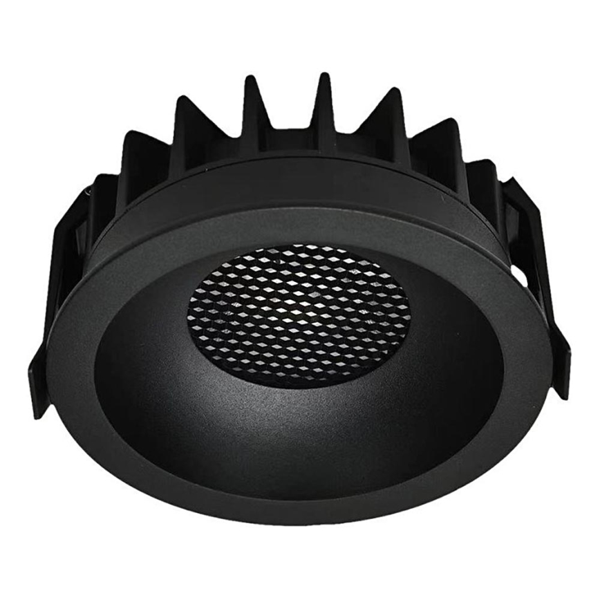 LED Ugradbena lampa LED/12W/230V 3000/4000/6400K ø 8,6 cm crno