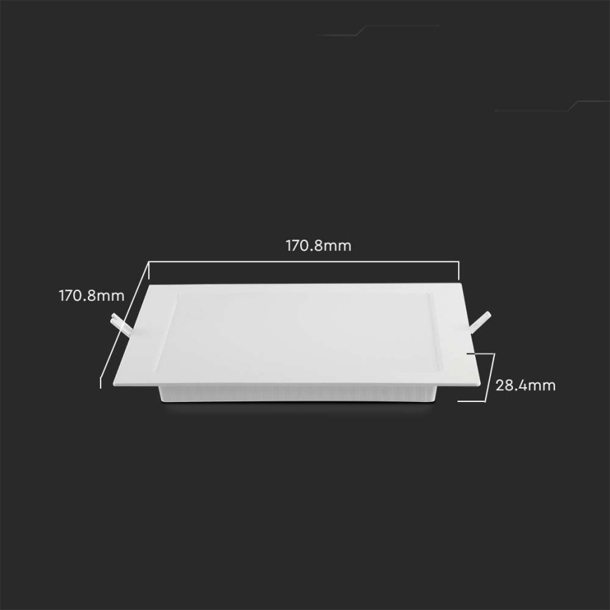 LED Ugradbena lampa LED/12W/230V 4000K