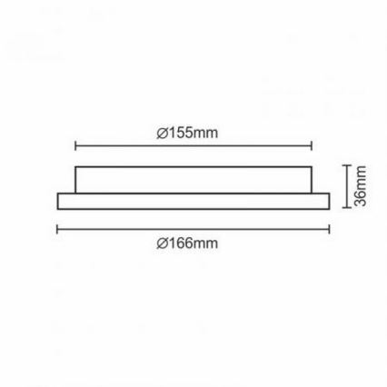 LED Ugradbena lampa LED/12W/230V IP40