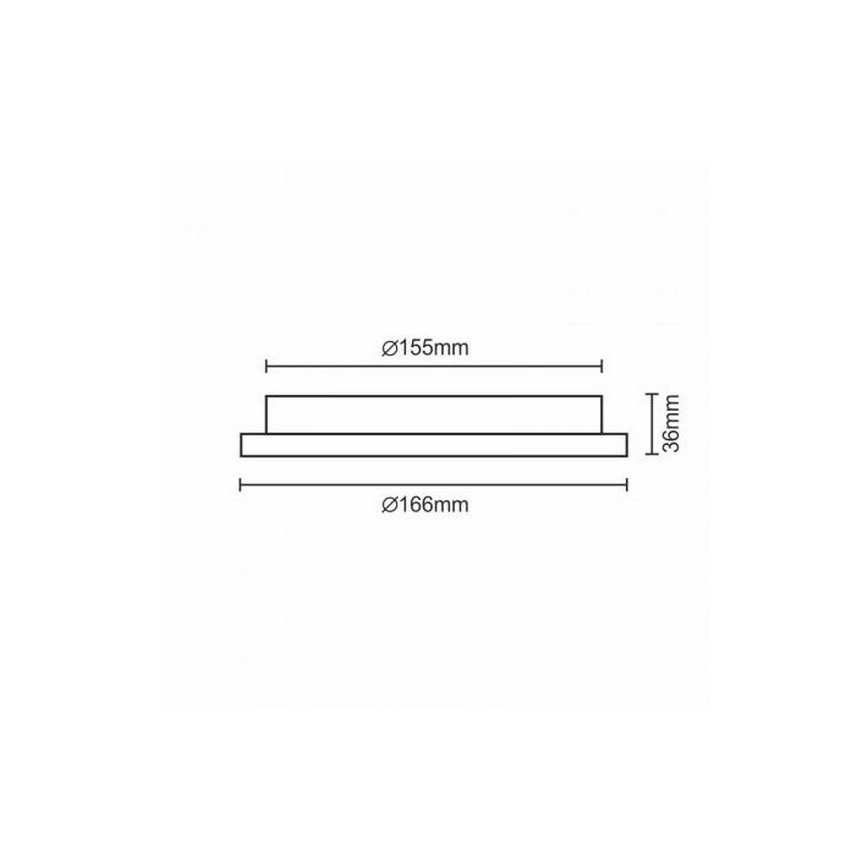 LED Ugradbena lampa LED/12W/230V IP40