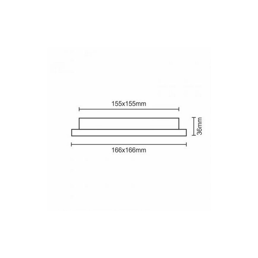 LED Ugradbena lampa LED/12W/230V IP40