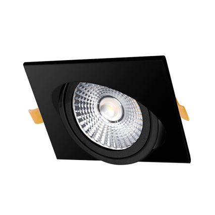 LED Ugradbena lampa LED/18W/230V 3000K 11,5x11,5 cm crno