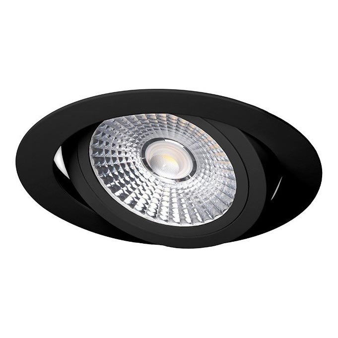 LED Ugradbena lampa LED/18W/230V 3000K pr. 11,5 cm crno