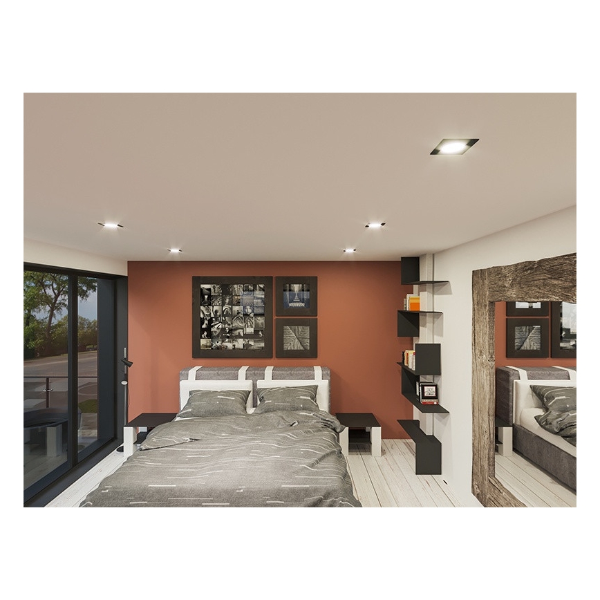 LED Ugradbena lampa LED/18W/230V 4000K 11,5x11,5 cm bela