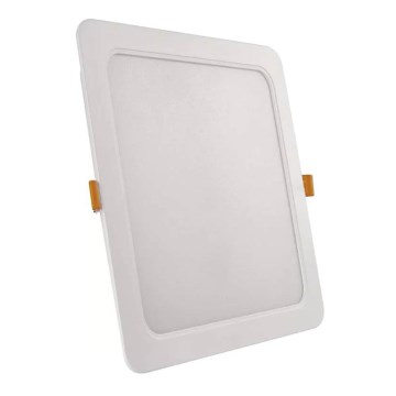 LED Ugradbena lampa LED/24W/230V 22x22 cm bela